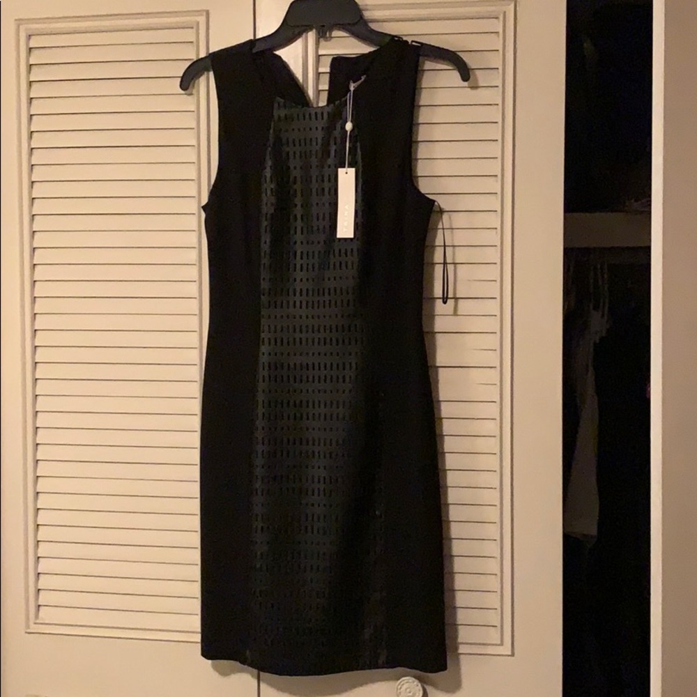 Little Black Dress with Pleather